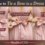 how to tie a bow in a dress