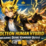 jolteon human hybrid wearing denki kaminari outfit