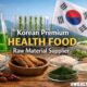 korean premium health food raw material supplier