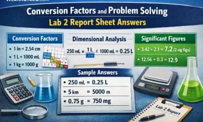 Conversion Factors And Problem Solving Lab 2 Report Sheet Answers