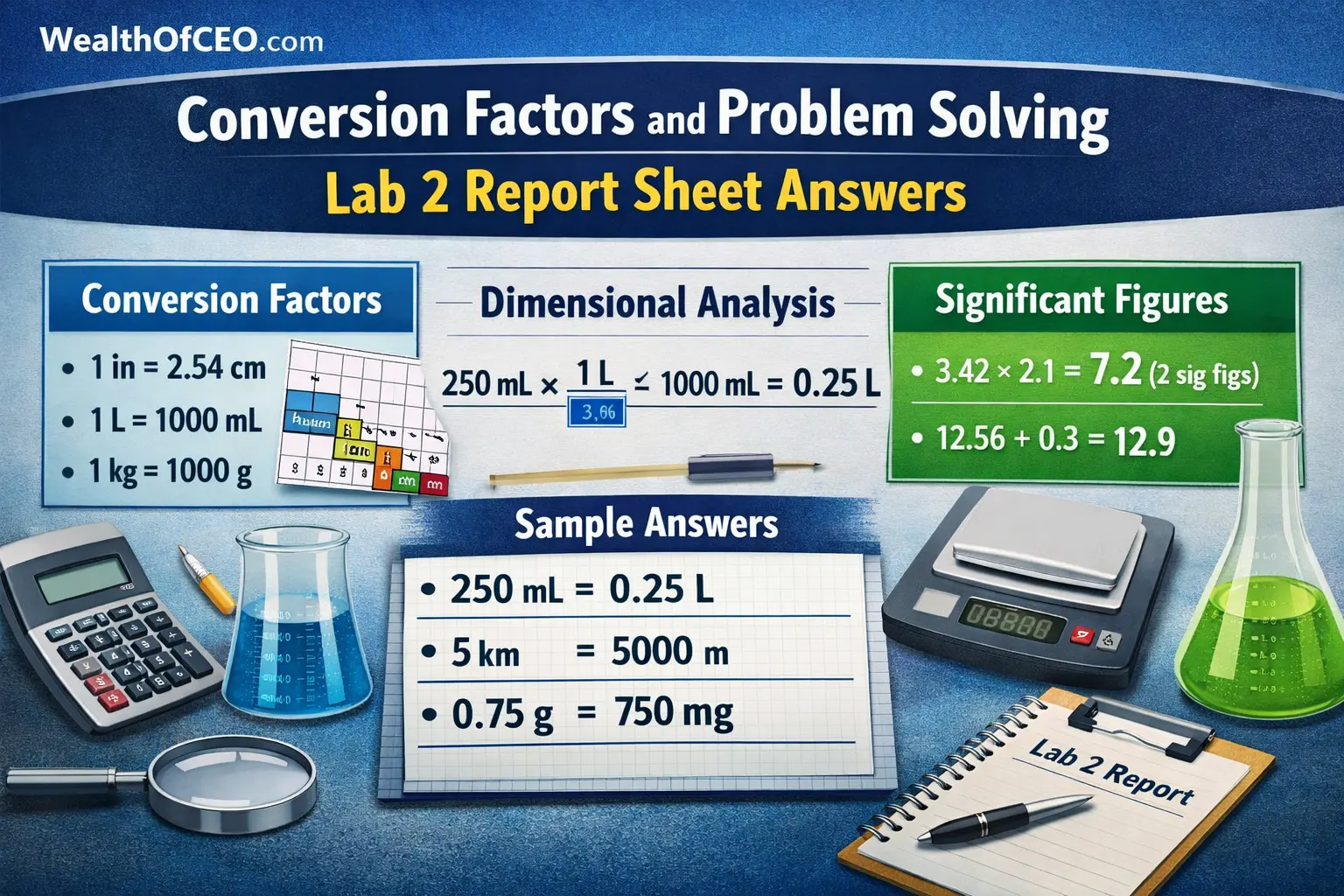 Conversion Factors And Problem Solving Lab 2 Report Sheet Answers