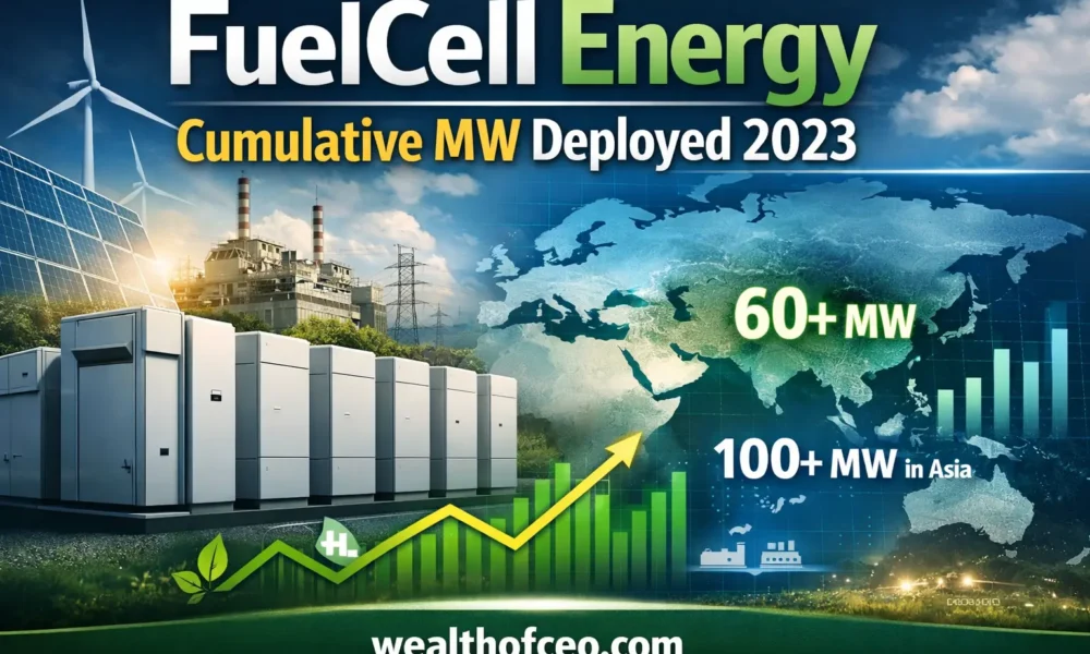 Fuelcell Energy Cumulative MW Deployed 2023