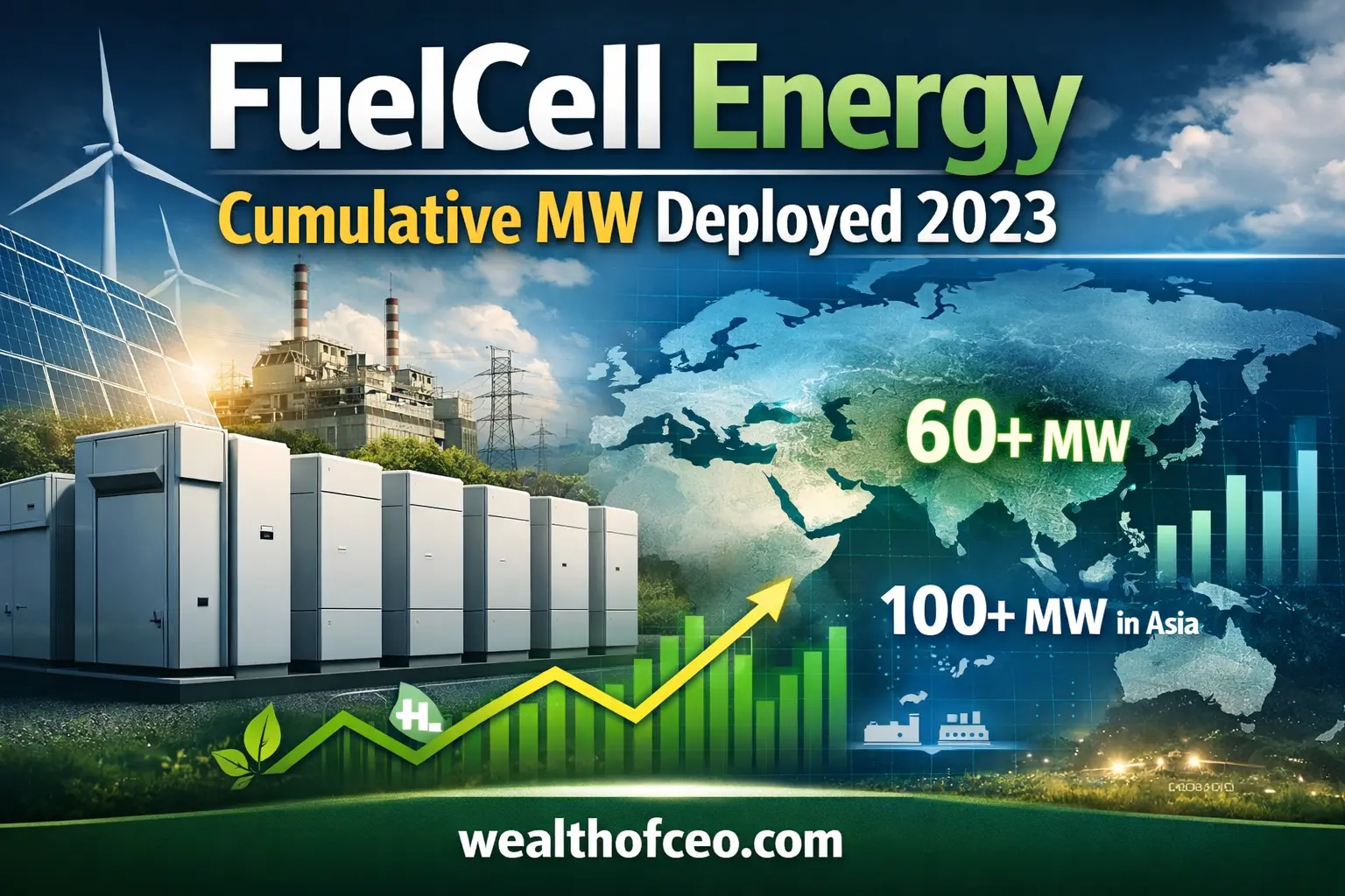 Fuelcell Energy Cumulative MW Deployed 2023