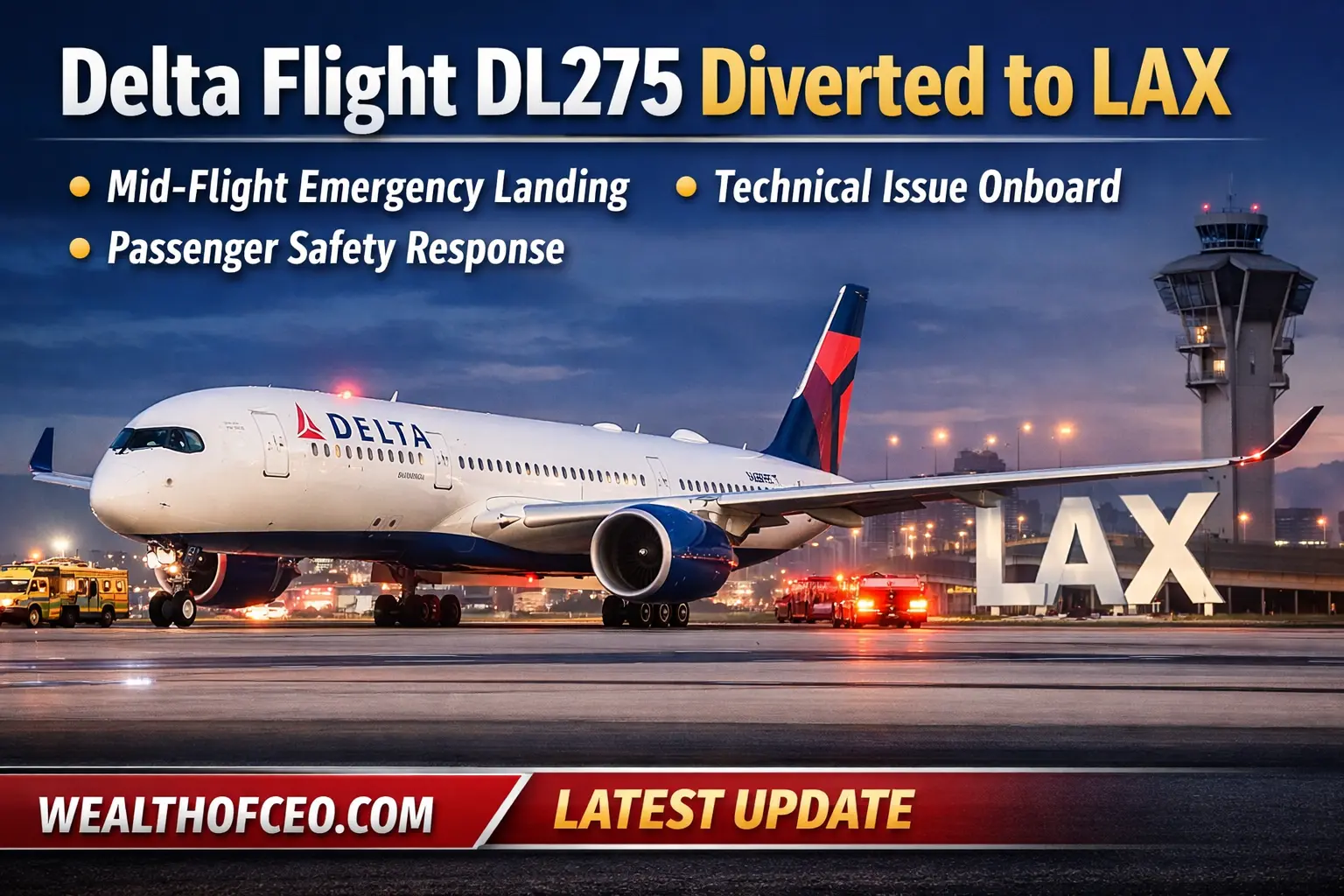 Delta Flight DL275 Diverted Lax