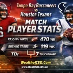 Tampa Bay Buccaneers VS Houston Texans Match Player Stats