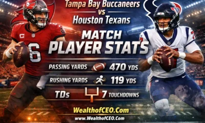 Tampa Bay Buccaneers VS Houston Texans Match Player Stats