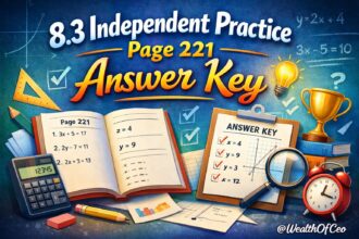 8.3 independent practice page 221 answer key