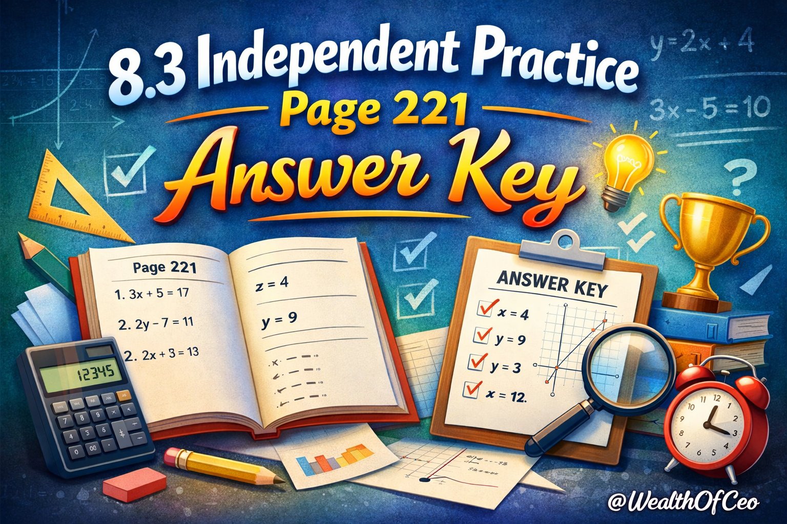 8.3 independent practice page 221 answer key