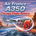 air france a350 chicago flight return