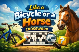like a bicycle or a horse crossword