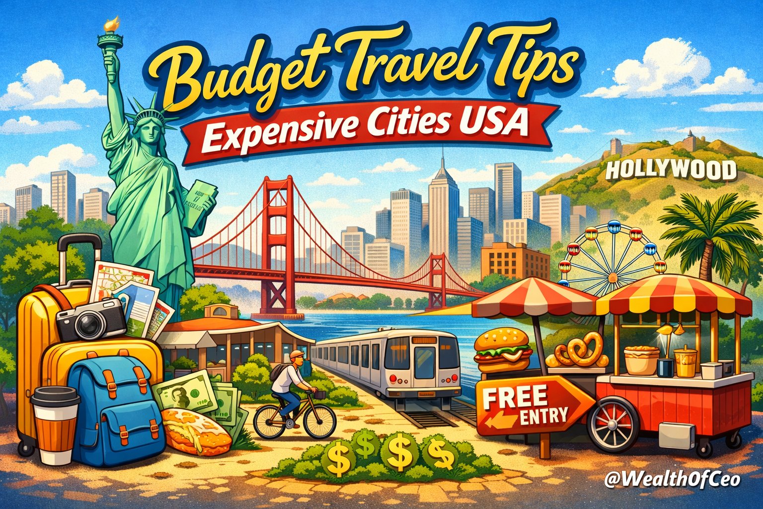 budget travel tips expensive cities usa